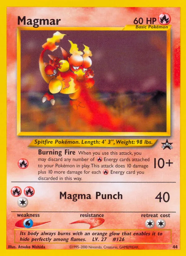 Magmar #44, Wizards Black Star Promos