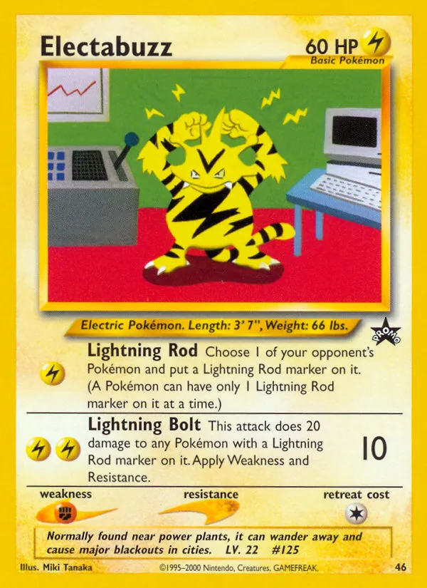 Electabuzz #46, Wizards Black Star Promos