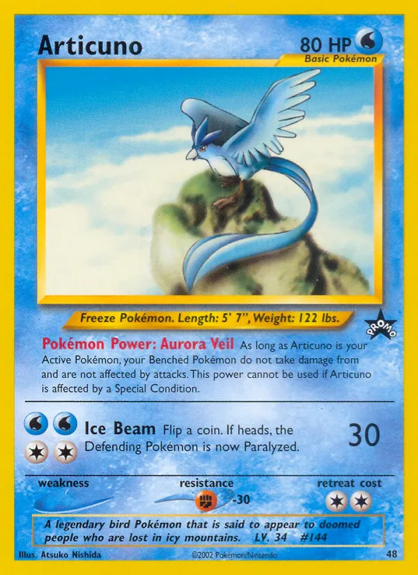Articuno #48, Wizards Black Star Promos
