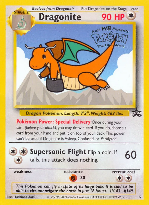 Dragonite #5, Wizards Black Star Promos Movie Promo