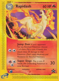 Rapidash #51, Black Star-No Pokemon Center NY