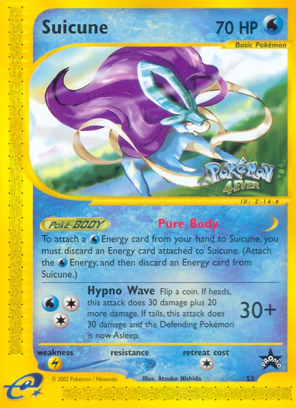 Suicune #53, Wizards Black Star Promos Black Star