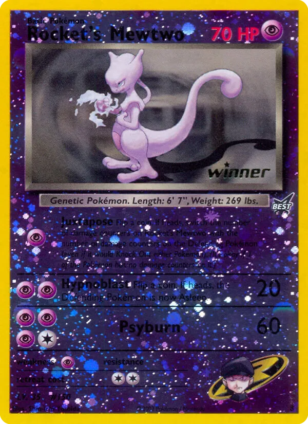 Rocket's Mewtwo #8, Best of Game Rev.Holo-Winner