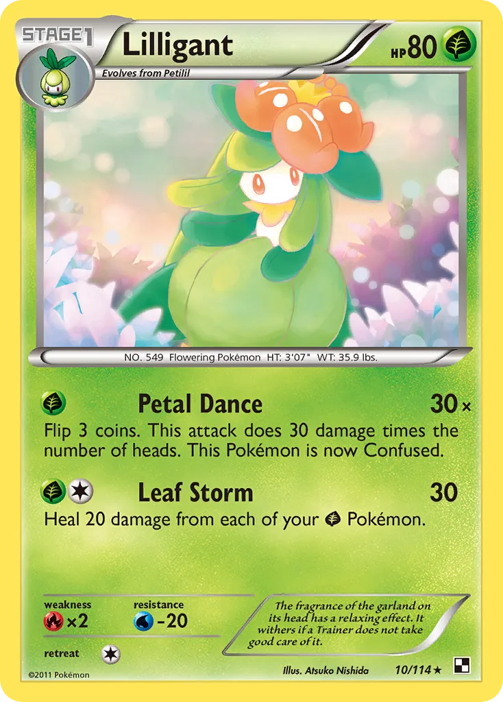 Lilligant #10, Black & White