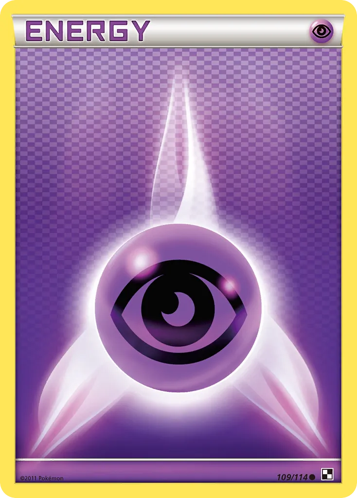 Psychic Energy #109, Black & White Crosshatch-2011 Pokemon League