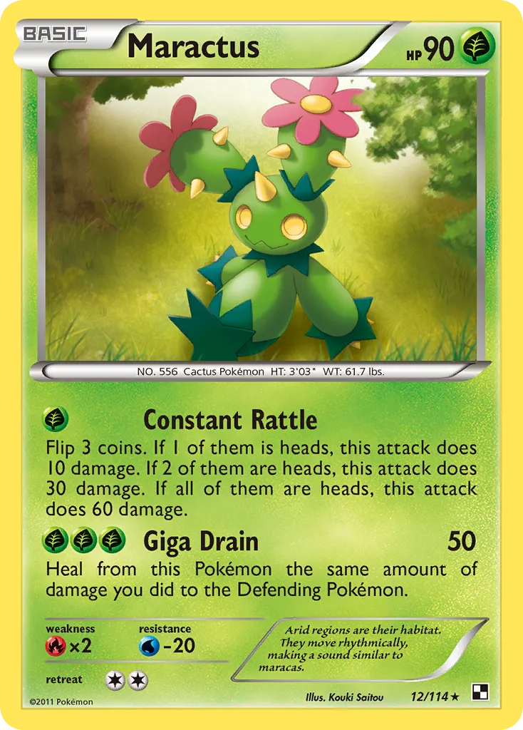 Maractus #12, Black & White Reverse Foil
