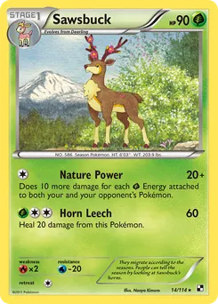 Sawsbuck #14, Reverse Foil