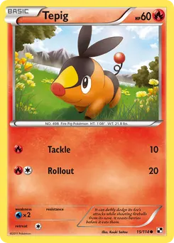 Tepig #15, Crosshatch-2011 Pokemon League