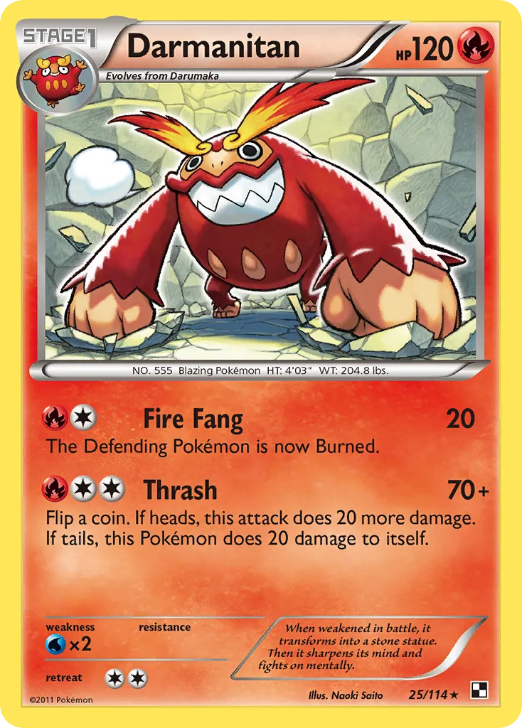 Darmanitan #25, Black & White