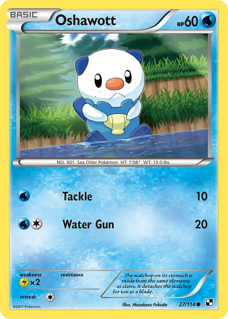 Oshawott #27, Black & White