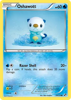 Oshawott #28, Reverse Foil