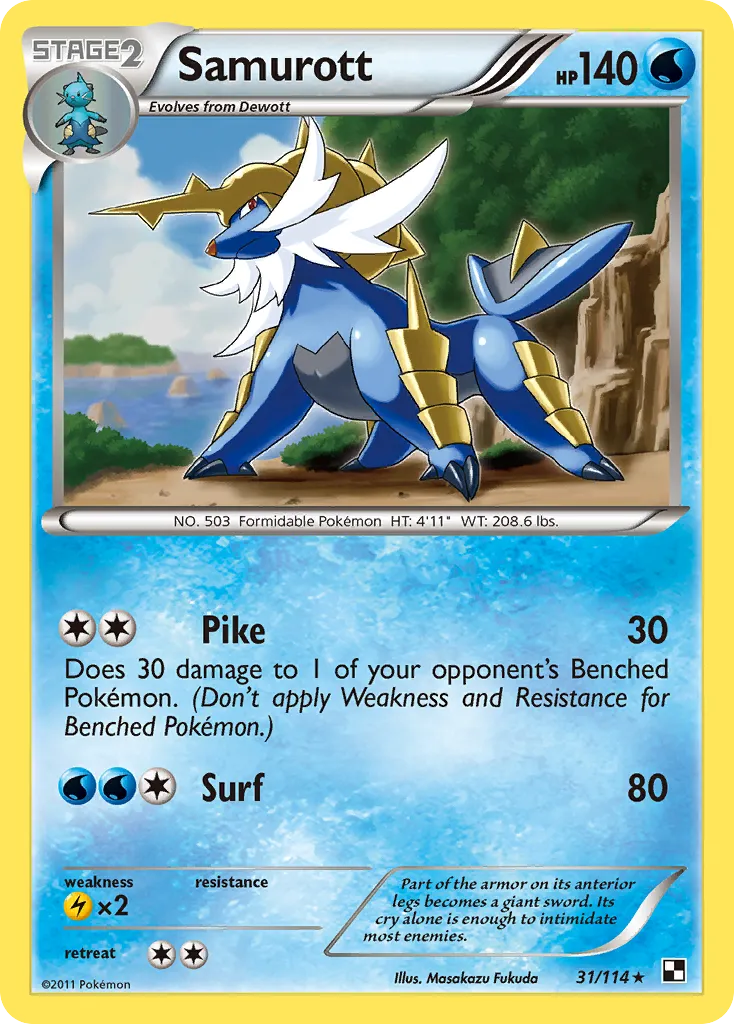 Samurott #31, Black & White