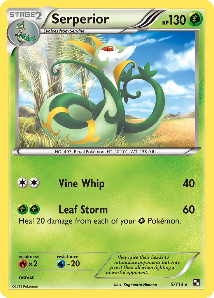Serperior #5, Black & White Reverse Foil