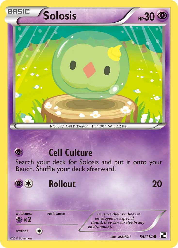 Solosis #55, Black & White Reverse Foil
