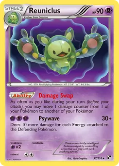 Reuniclus #57, Reverse Foil
