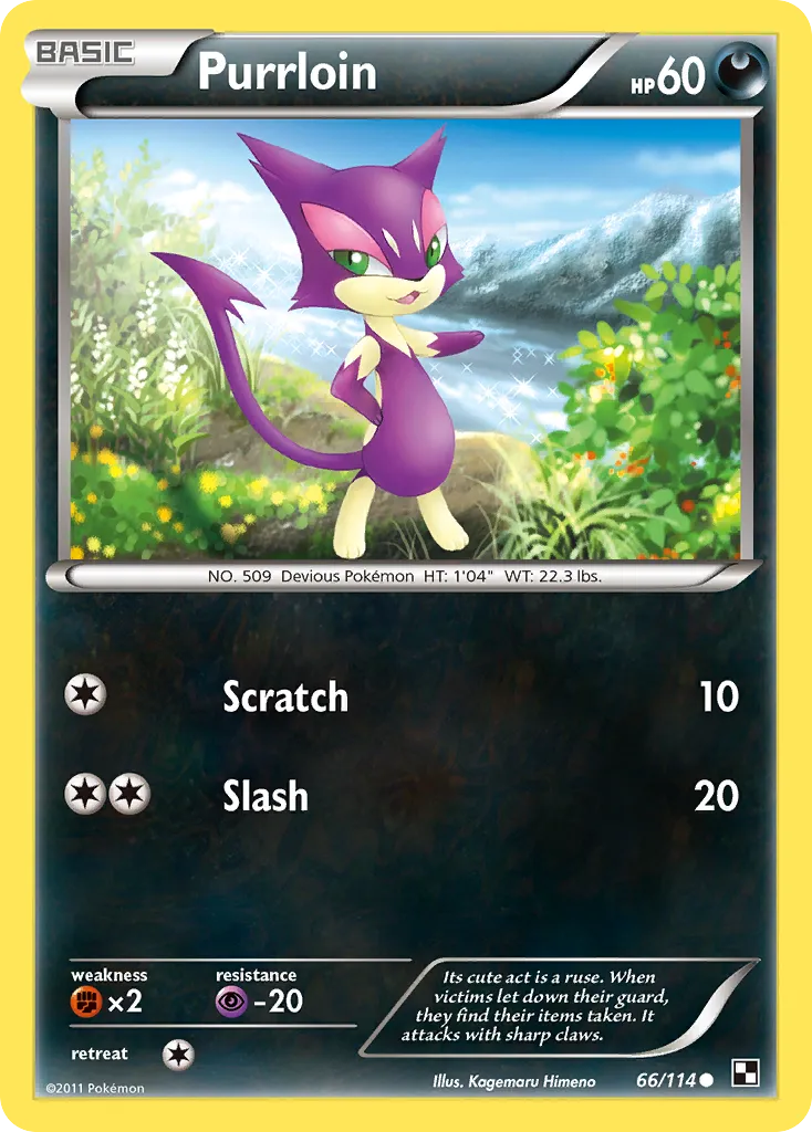 Purrloin #66, Black & White