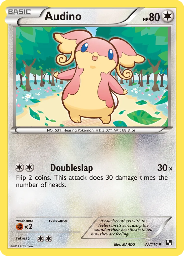 Audino #87, Black & White