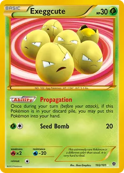 Exeggcute #102, Standard