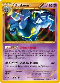 Dusknoir #104, Standard