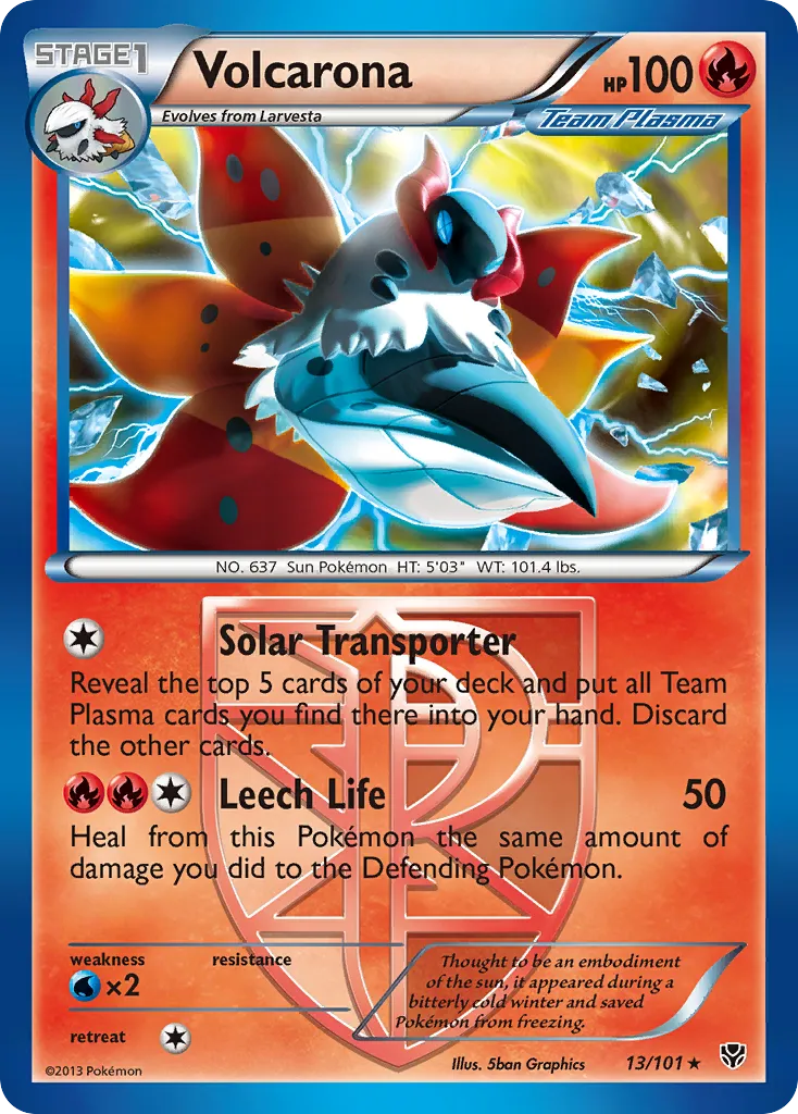 Volcarona #13, Plasma Blast Cracked Ice