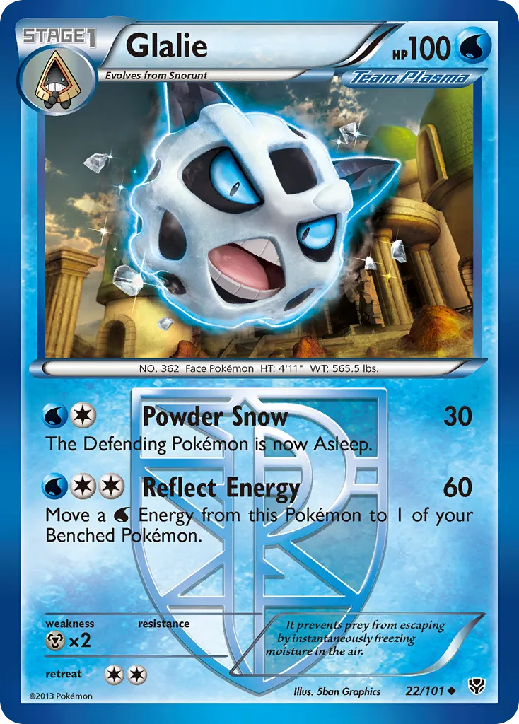 Glalie #22, Plasma Blast Reverse Foil