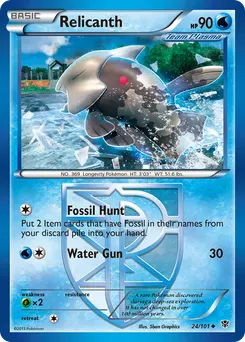 Relicanth #24, Reverse Foil