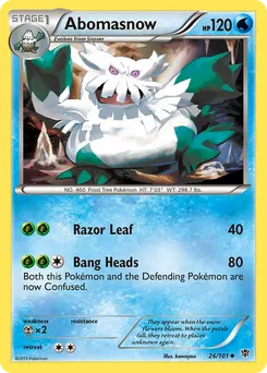 Abomasnow #26, Reverse Foil