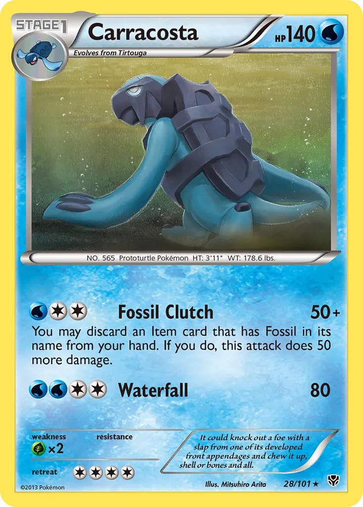 Carracosta #28, Plasma Blast Reverse Foil