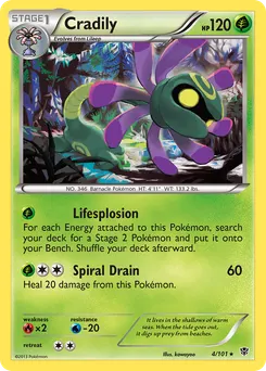 Cradily #4, Reverse Foil