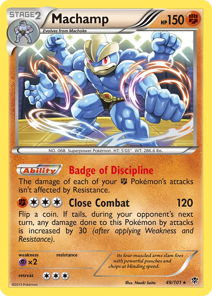 Machamp #49, Plasma Blast Cosmos