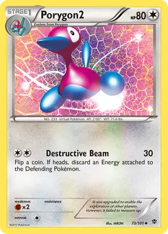 Porygon2 #73, Reverse Foil