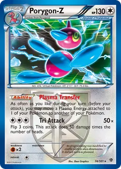 Porygon-Z #74, Reverse Foil