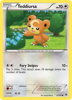 Teddiursa #75, Reverse Foil