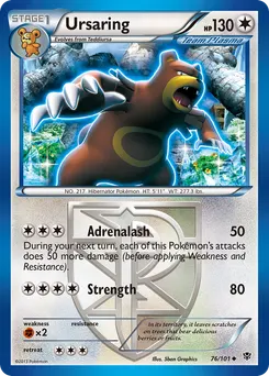 Ursaring #76, Reverse Foil