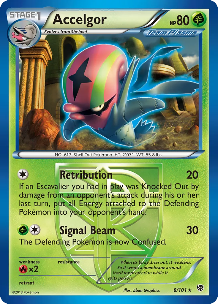Accelgor #8, Plasma Blast Reverse Foil