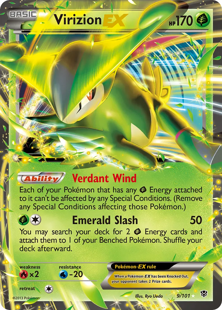 Virizion-EX #9, Plasma Blast Holo