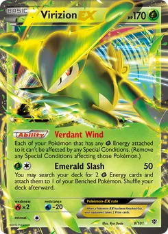 Virizion-EX #9, Holo