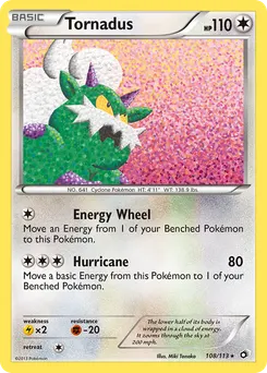 Tornadus #108, Reverse Foil