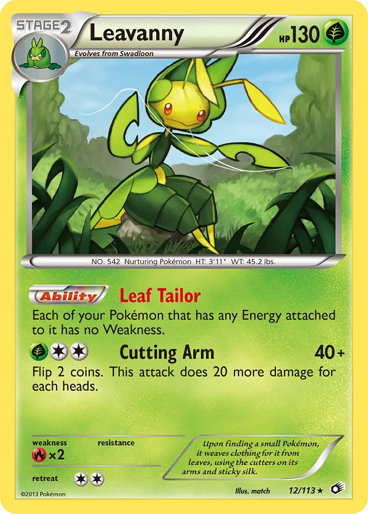 Leavanny #12, Legendary Treasures