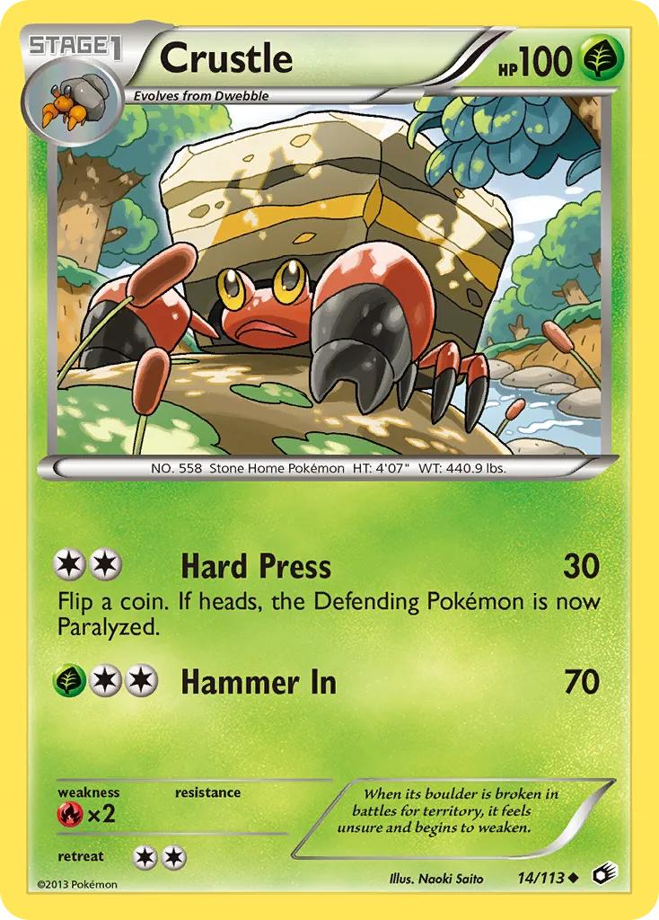 Crustle #14, Legendary Treasures Reverse Foil