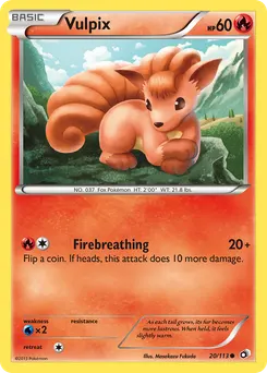 Vulpix #20, Reverse Foil