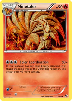 Ninetales #21, Reverse Foil