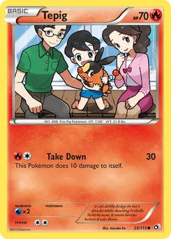 Tepig #25, Reverse Foil