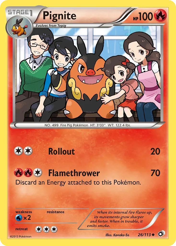 Pignite #26, Legendary Treasures Reverse Foil