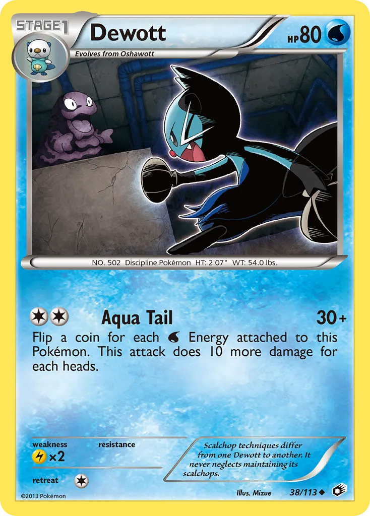 Dewott #38, Legendary Treasures Reverse Foil