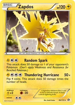 Zapdos #46, Reverse Foil