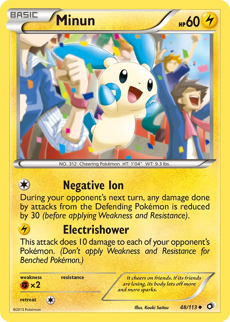 Minun #48, Legendary Treasures Reverse Foil