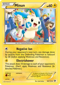 Minun #48, Reverse Foil