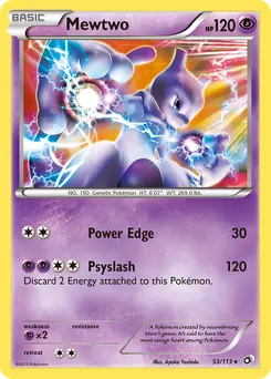 Mewtwo #53, Reverse Foil