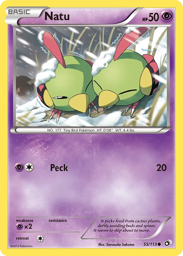 Natu #55, Legendary Treasures Reverse Foil